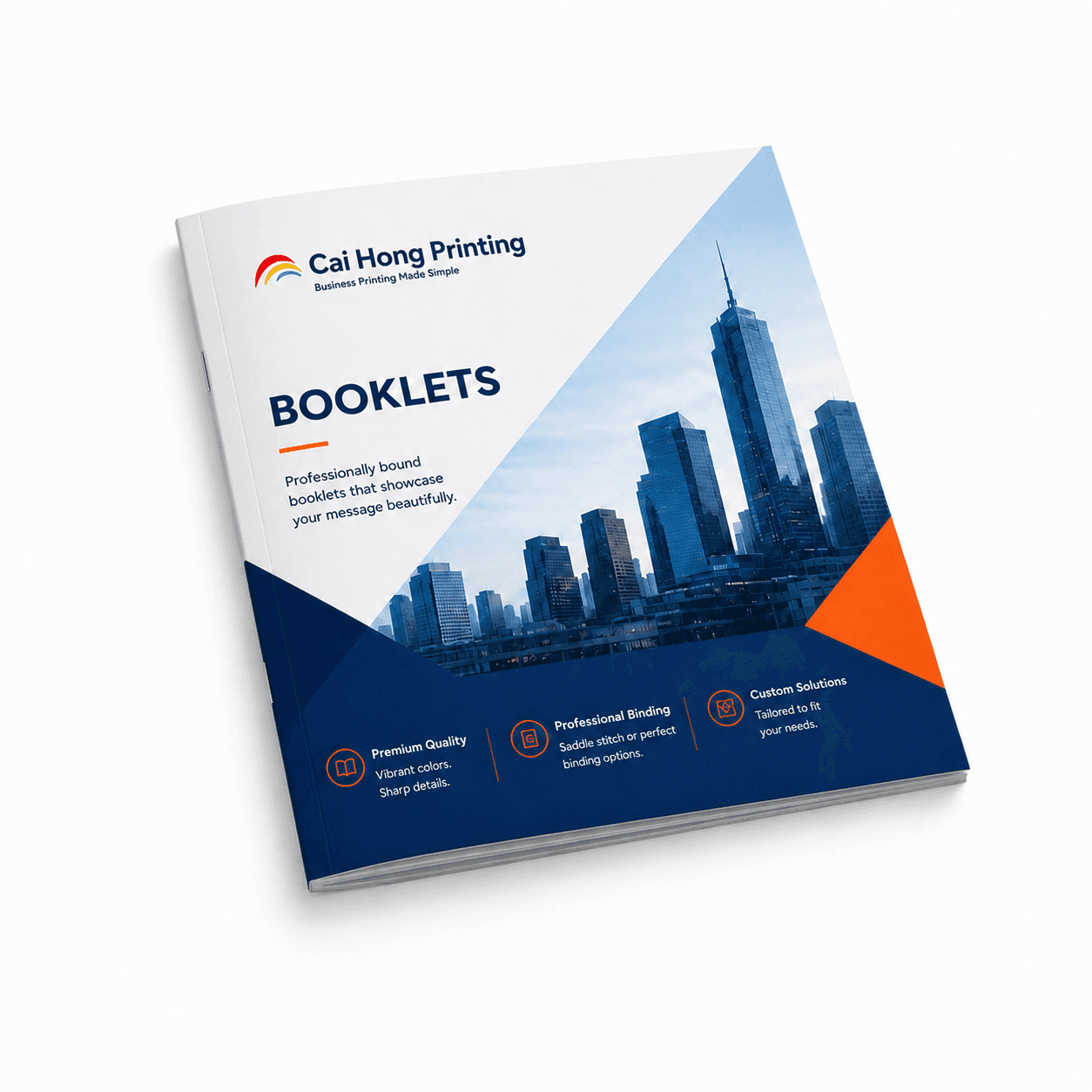 Bound booklet printed by Cai Hong Printing